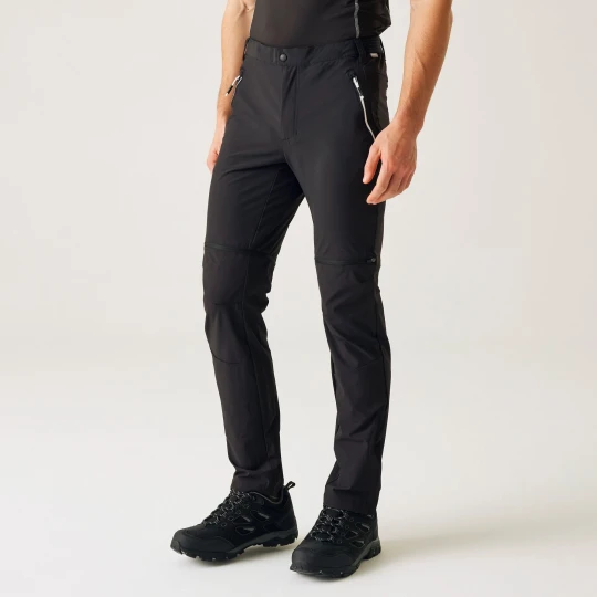 Zdjęcie produktu Regatta Spodnie męskie z odpinanymi nogawkami Mountain Zip Off Czarny
