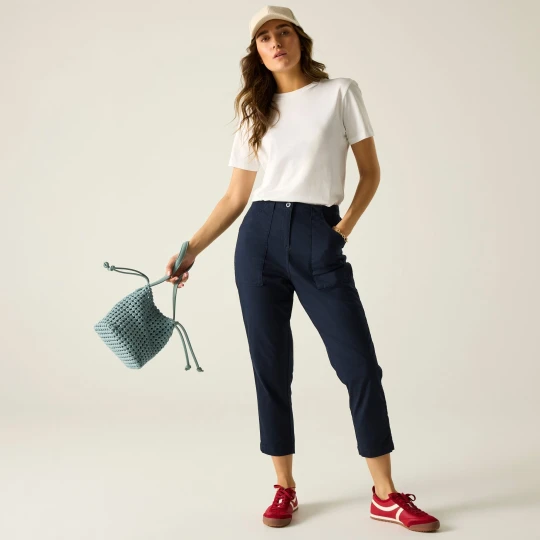 Zdjęcie produktu Regatta Spodnie damskie capri Shorebella Niebieski