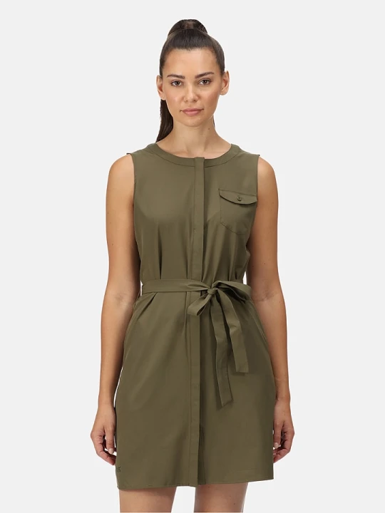Zdjęcie produktu Regatta Sukienka "Highton" w kolorze khaki rozmiar: 34