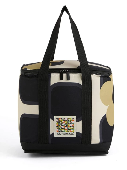 Zdjęcie produktu Regatta Torba termiczna "Orla Kiely" w kolorze czarno-beżowym - 30 x 22 x 20 cm - 12 l rozmiar: onesize