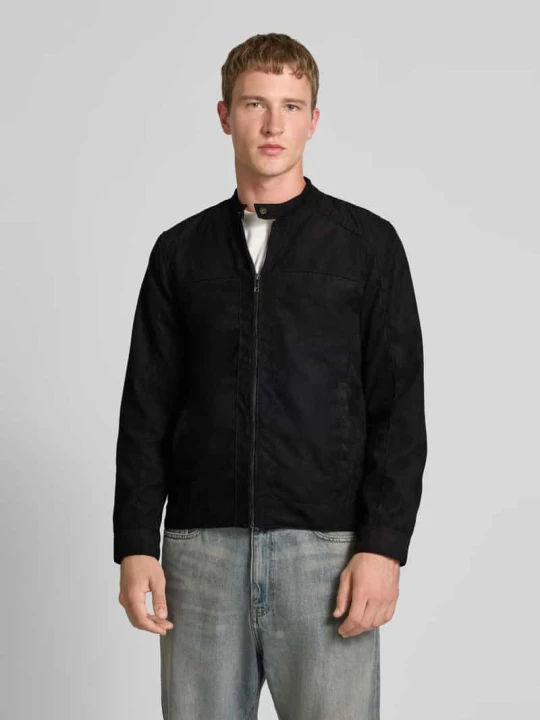Zdjęcie produktu Regular Fit bluzon o wyglądzie skóry model „MIKE” Only & Sons Czarny