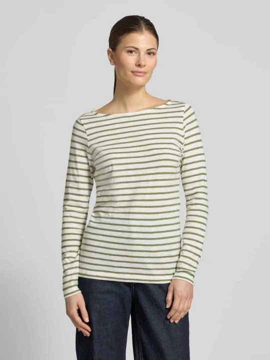 Zdjęcie produktu Regular Fit koszulka z długim rękawem z czystej bawełny s.Oliver Khaki