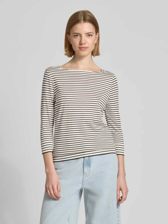 Zdjęcie produktu Regular Fit longsleeve z mieszanki lyocellu Windsor Ciemnobrązowy