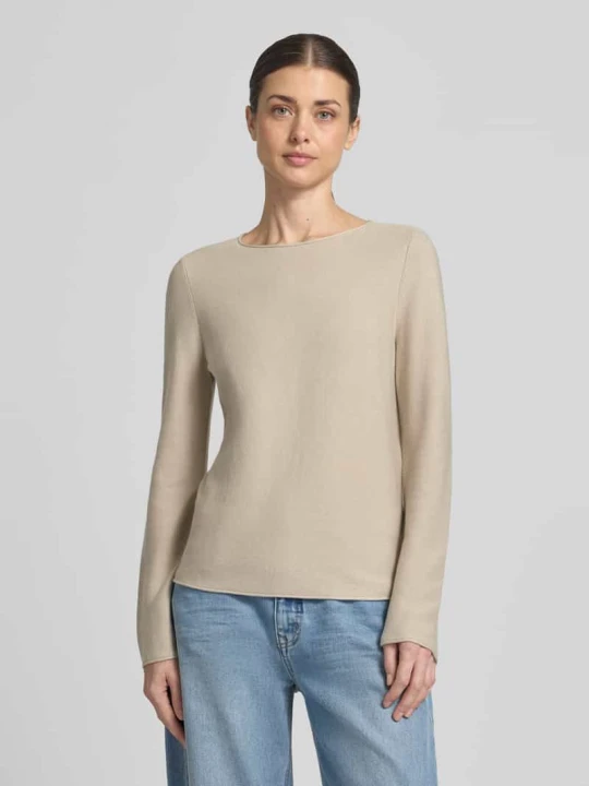 Zdjęcie produktu Regular Fit sweter dzianinowy z czystej bawełny Marc O'Polo Beżowy