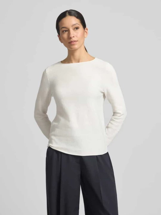 Zdjęcie produktu Regular Fit sweter dzianinowy z czystej bawełny Marc O'Polo Biały