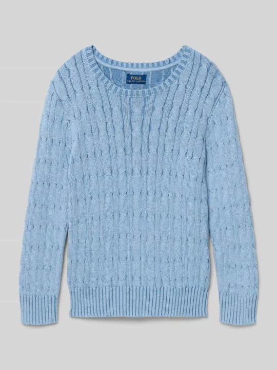 Zdjęcie produktu Regular Fit sweter dzianinowy z czystej bawełny Polo Ralph Lauren Niebieski