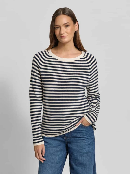 Zdjęcie produktu Regular Fit sweter z czystej bawełny Tommy Hilfiger Ciemnoniebieski