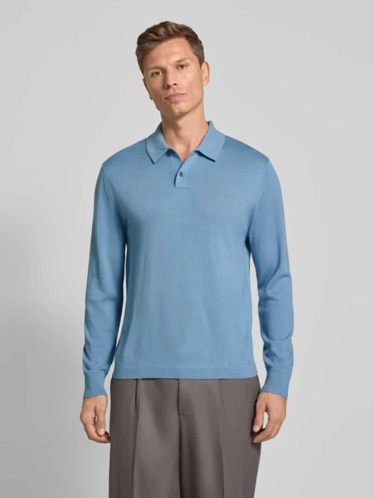 Zdjęcie produktu Regular Fit sweter z dzianiny z mieszanki wełny Calvin Klein Błękitno-niebieski