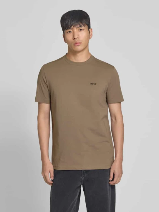 Zdjęcie produktu Regular Fit T-shirt z mieszanki bawełny model 'TEE' Boss Khaki