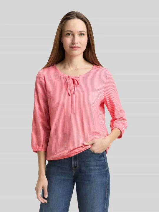 Zdjęcie produktu Regular Fit T-shirt z mieszanki bawełny Tom Tailor Koralowy