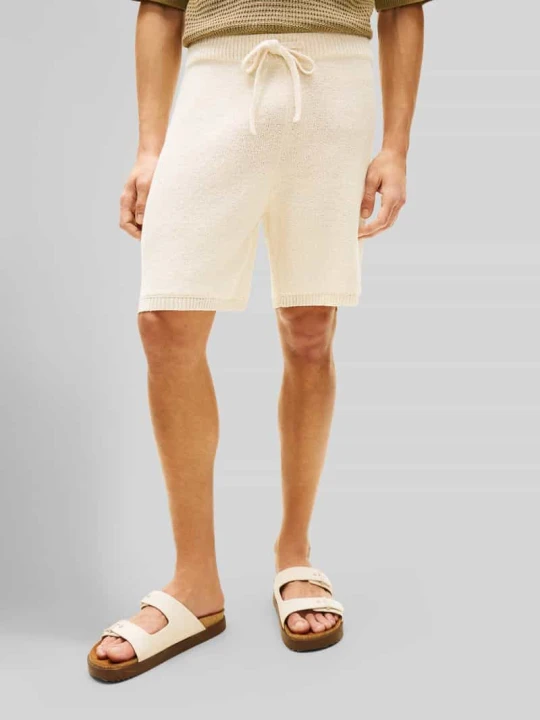 Zdjęcie produktu Regular sweatshorts z tunelem Tommy Hilfiger Piaskowy