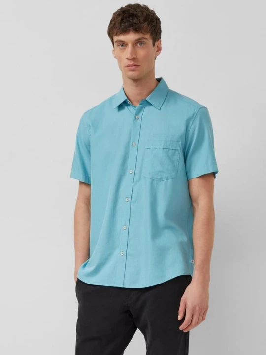 Zdjęcie produktu Regularny krój: Miękka koszulka z krótkim rękawem i haftem s.Oliver turkusowy