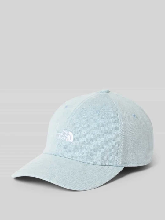Zdjęcie produktu Regulowana długość czapka z daszkiem z wyhaftowanym logo The North Face Jeansowy niebieski