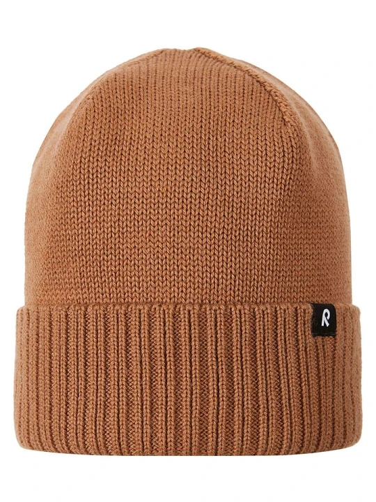 Zdjęcie produktu Reima Czapka beanie "Kalotti" w kolorze jasnobrązowym rozmiar: 48-50 cm