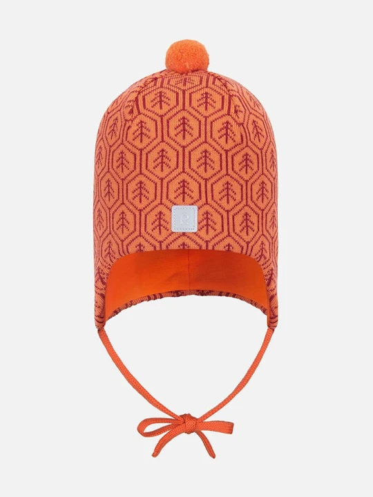 Zdjęcie produktu Reima Wełniana czapka "Kuurainen" w kolorze pomarańczowym rozmiar: 46 cm