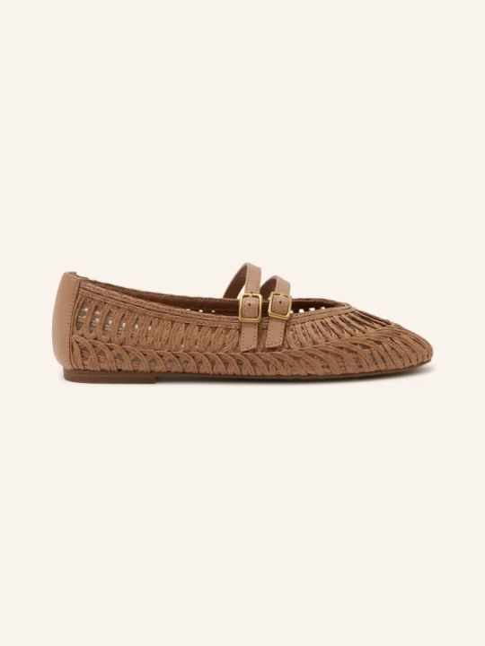 Zdjęcie produktu Reiss Baleriny Mary Jane Elizabeth beige BRĄZOWY