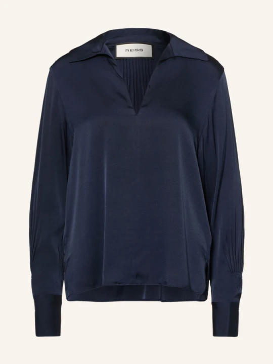 Zdjęcie produktu Reiss Bluzka Orla Z Jedwabiem blau GRANATOWY