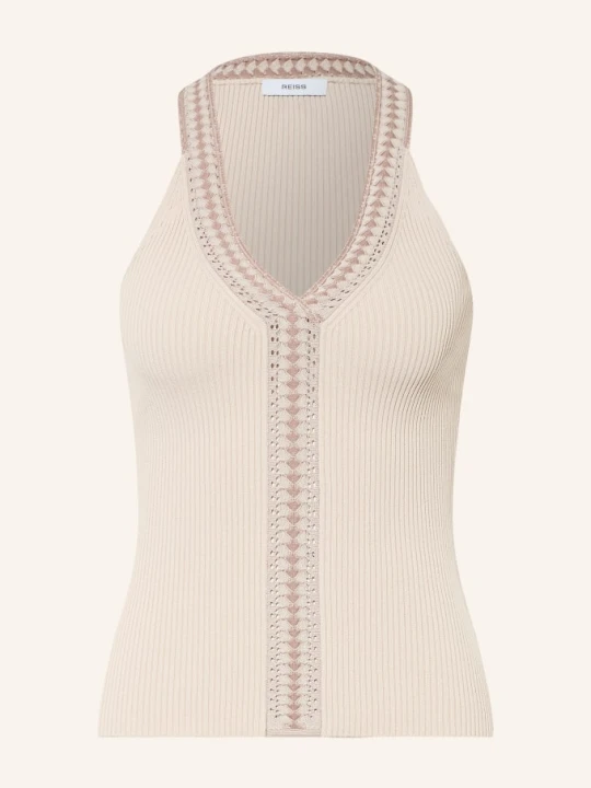 Zdjęcie produktu Reiss Bluzka Z Dzianiny Nora beige