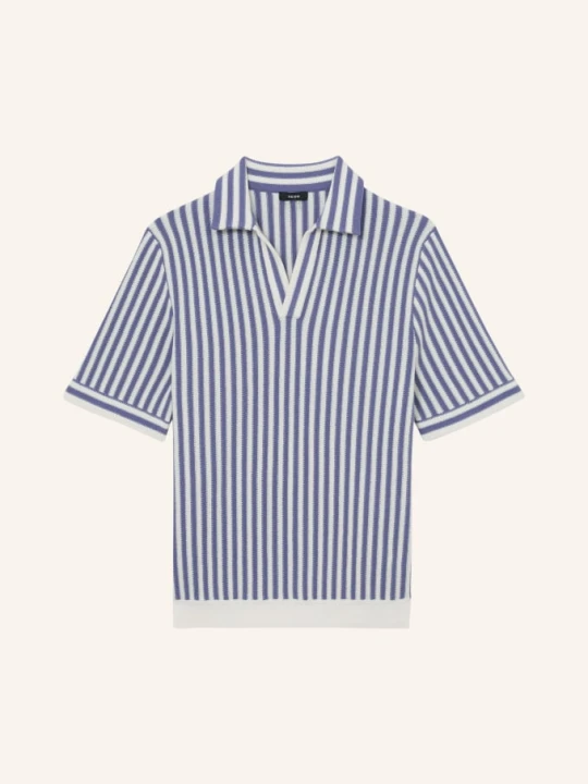 Zdjęcie produktu Reiss Dzianinowa Koszulka Polo Alba blau