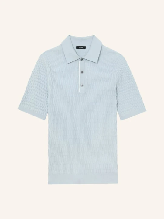 Zdjęcie produktu Reiss Dzianinowa Koszulka Polo Era blau JASNONIEBIESKI
