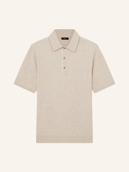Zdjęcie produktu Reiss Dzianinowa Koszulka Polo Era braun BEŻOWY