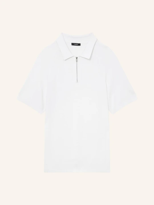 Zdjęcie produktu Reiss Dzianinowa Koszulka Polo Estate weiss BIAŁY
