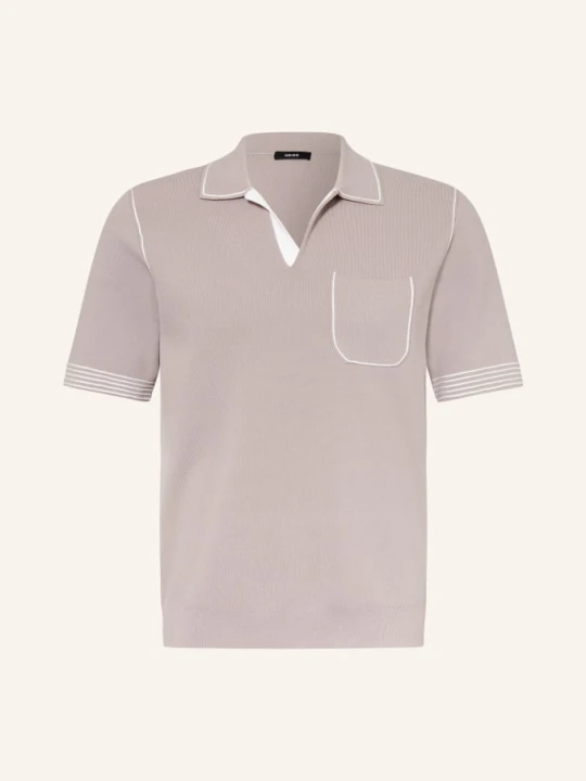 Zdjęcie produktu Reiss Dzianinowa Koszulka Polo Newbury beige JASNOBRĄZOWY