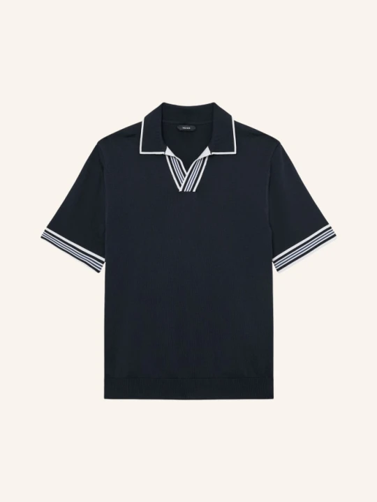 Zdjęcie produktu Reiss Dzianinowa Koszulka Polo Poole blau GRANATOWY