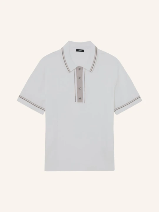 Zdjęcie produktu Reiss Dzianinowa Koszulka Polo Rothwell weiss