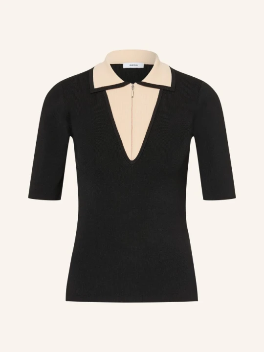 Zdjęcie produktu Reiss Dzianinowa Koszulka Polo schwarz