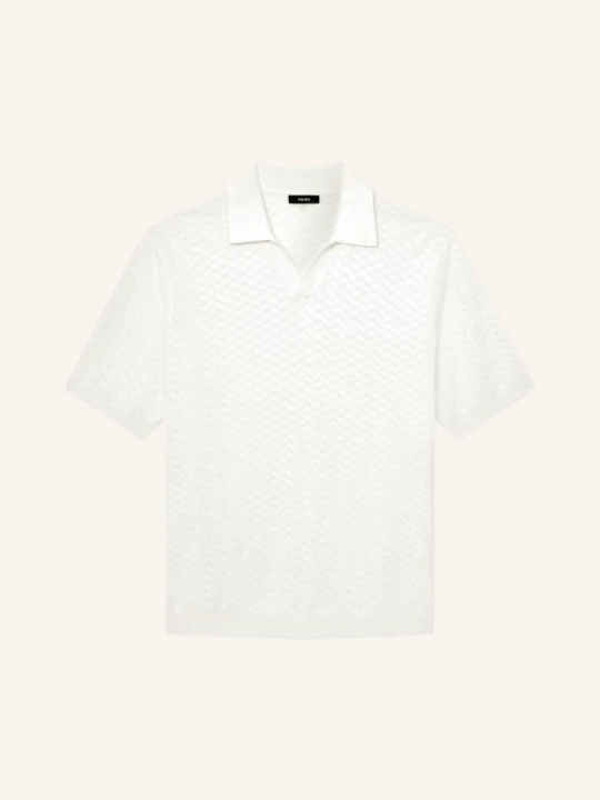 Zdjęcie produktu Reiss Dzianinowa Koszulka Polo Sol weiss BIAŁY