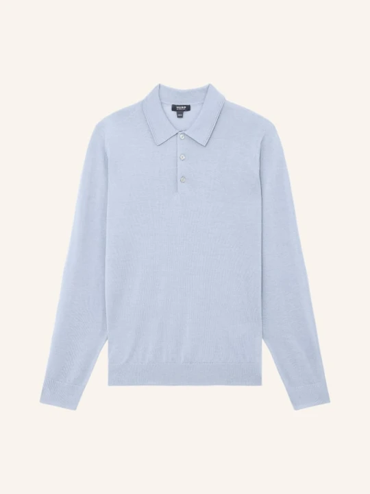 Zdjęcie produktu Reiss Dzianinowa Koszulka Polo Trafford blau JASNONIEBIESKI