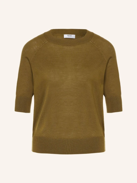 Zdjęcie produktu Reiss Dzianinowa Koszulka Suzzie Z Wełny Merynosowej gruen KHAKI