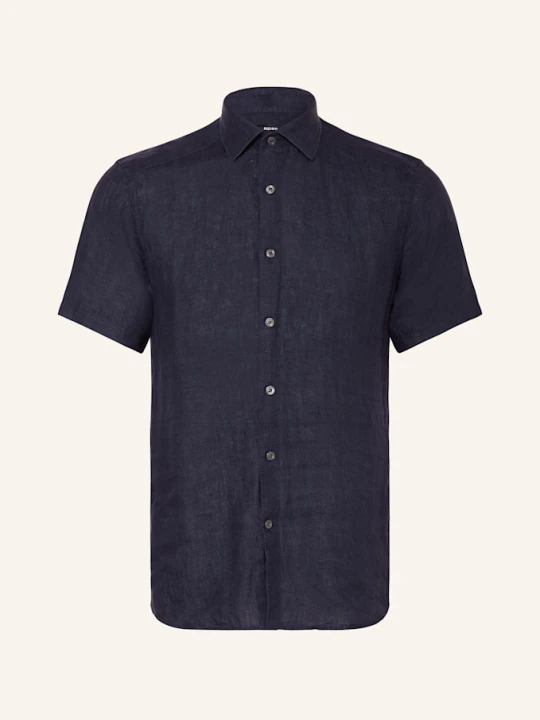 Zdjęcie produktu Reiss Koszula Z Krótkim Rękawem Holiday Slim Fit Z Lnu blau GRANATOWY
