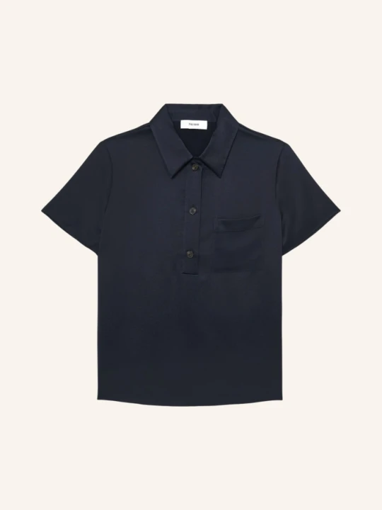 Zdjęcie produktu Reiss Koszulka Polo Polly Z Jedwabiu blau GRANATOWY