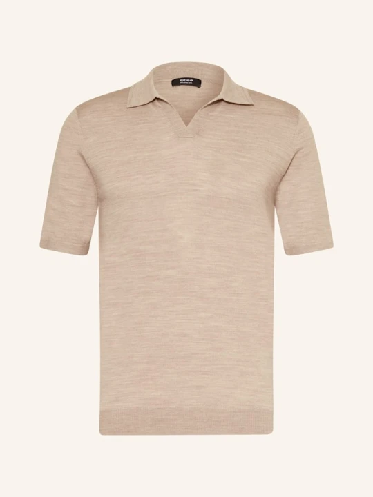 Zdjęcie produktu Reiss Koszulka Polo Z Dzianiny Duchie Z Wełny Merino beige