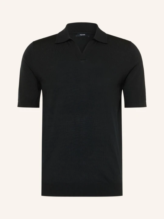 Zdjęcie produktu Reiss Koszulka Polo Z Dzianiny Duchie Z Wełny Merino schwarz CZARNY