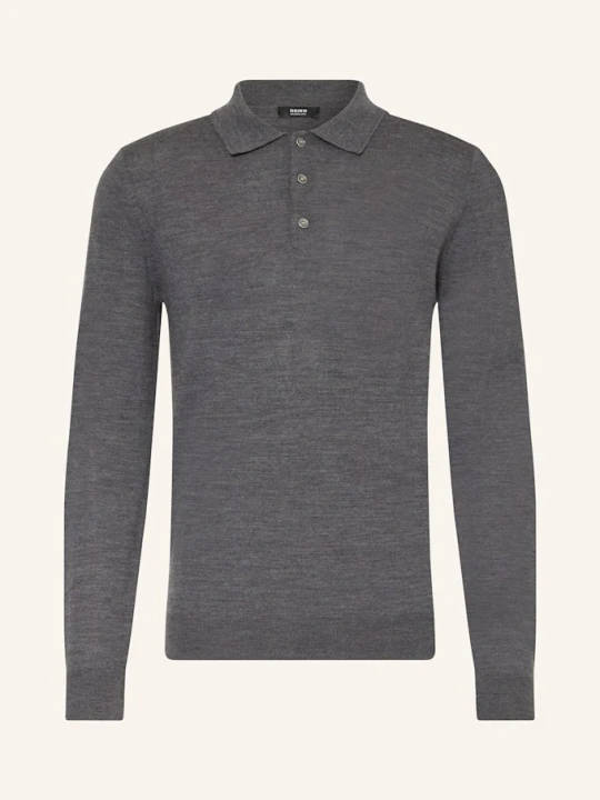 Zdjęcie produktu Reiss Koszulka Polo Z Dzianiny Trafford Z Wełny Merino grau CZIEMNOSZARY