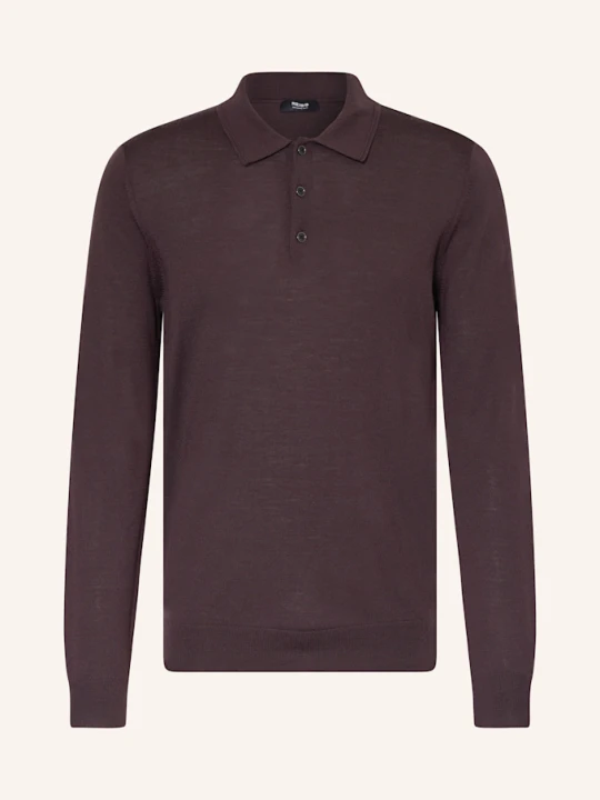 Zdjęcie produktu Reiss Koszulka Polo Z Dzianiny Trafford Z Wełny Merino rot CIEMNOCZERWONY