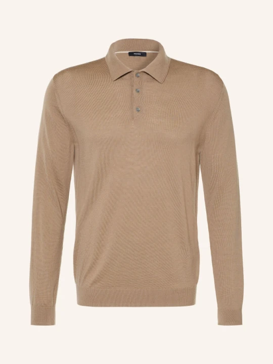 Zdjęcie produktu Reiss Koszulka Polo Z Dzianiny Trafford Z Wełny Merynosowej braun CAMELOWY