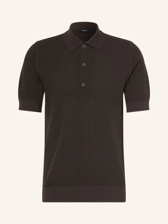 Zdjęcie produktu Reiss Koszulka Polo Z Dzianiny Warren braun CIEMNOBRĄZOWY