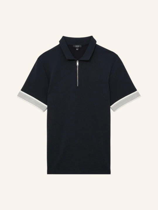Zdjęcie produktu Reiss Koszulka Polo Z Pikowanym Wzorem Bruno blau GRANATOWY