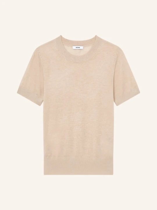 Zdjęcie produktu Reiss Koszulka Z Dzianiny Livy beige