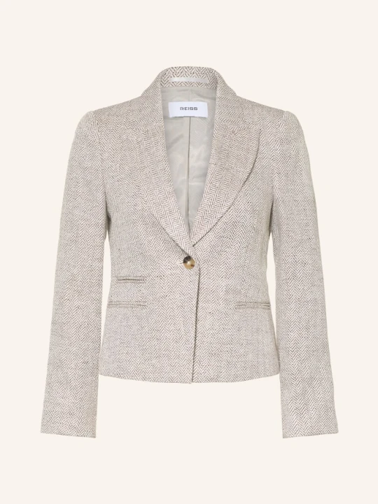 Zdjęcie produktu Reiss Marynarka Ezra Z Lnu beige