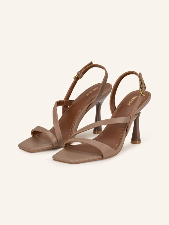 Zdjęcie produktu Reiss Sandały Na Obcasie Cindy beige BRĄZOWY