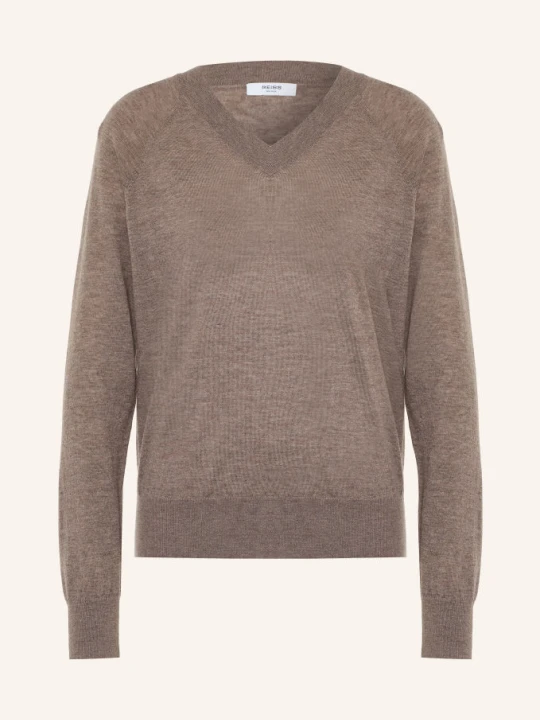 Zdjęcie produktu Reiss Sweter Paris Z Wełny Merynosowej braun BRĄZOWY