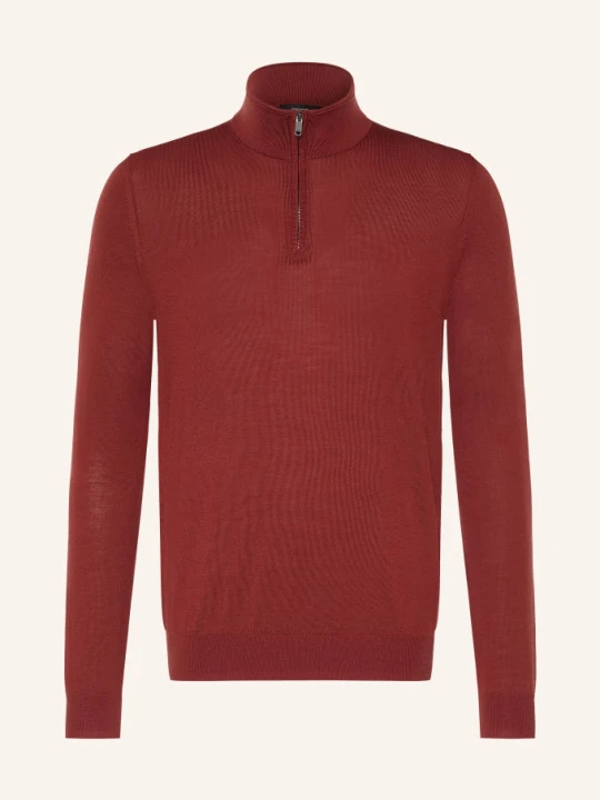 Zdjęcie produktu Reiss Sweter Typu Troyer Blackhall rot CIEMNOCZERWONY