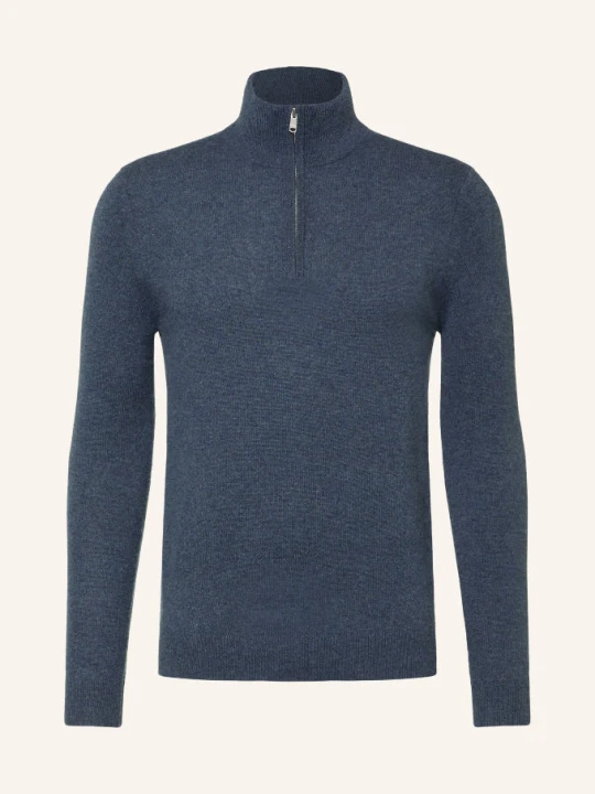 Zdjęcie produktu Reiss Sweter Z Kaszmiru Typu Troyer Royal blau GRANATOWY