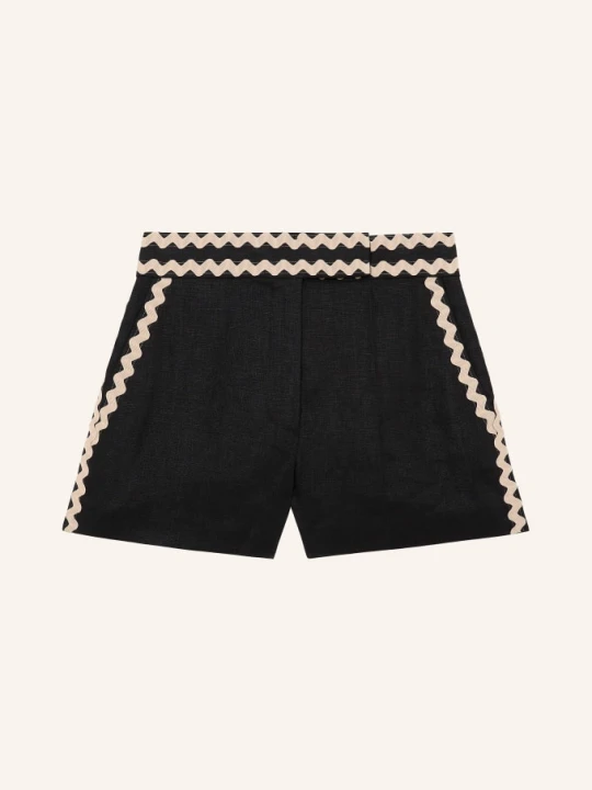 Zdjęcie produktu Reiss Szorty Lniane Mila schwarz