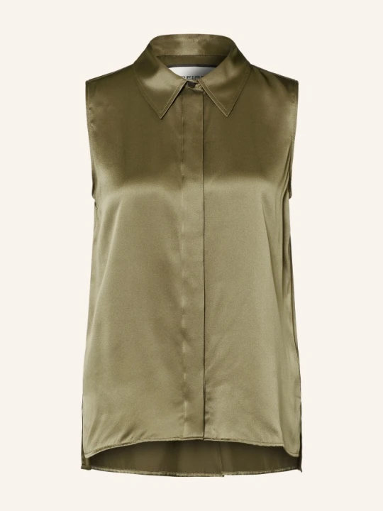 Zdjęcie produktu Reiss Top Koszulowy Amelia Z Jedwabiu gruen KHAKI